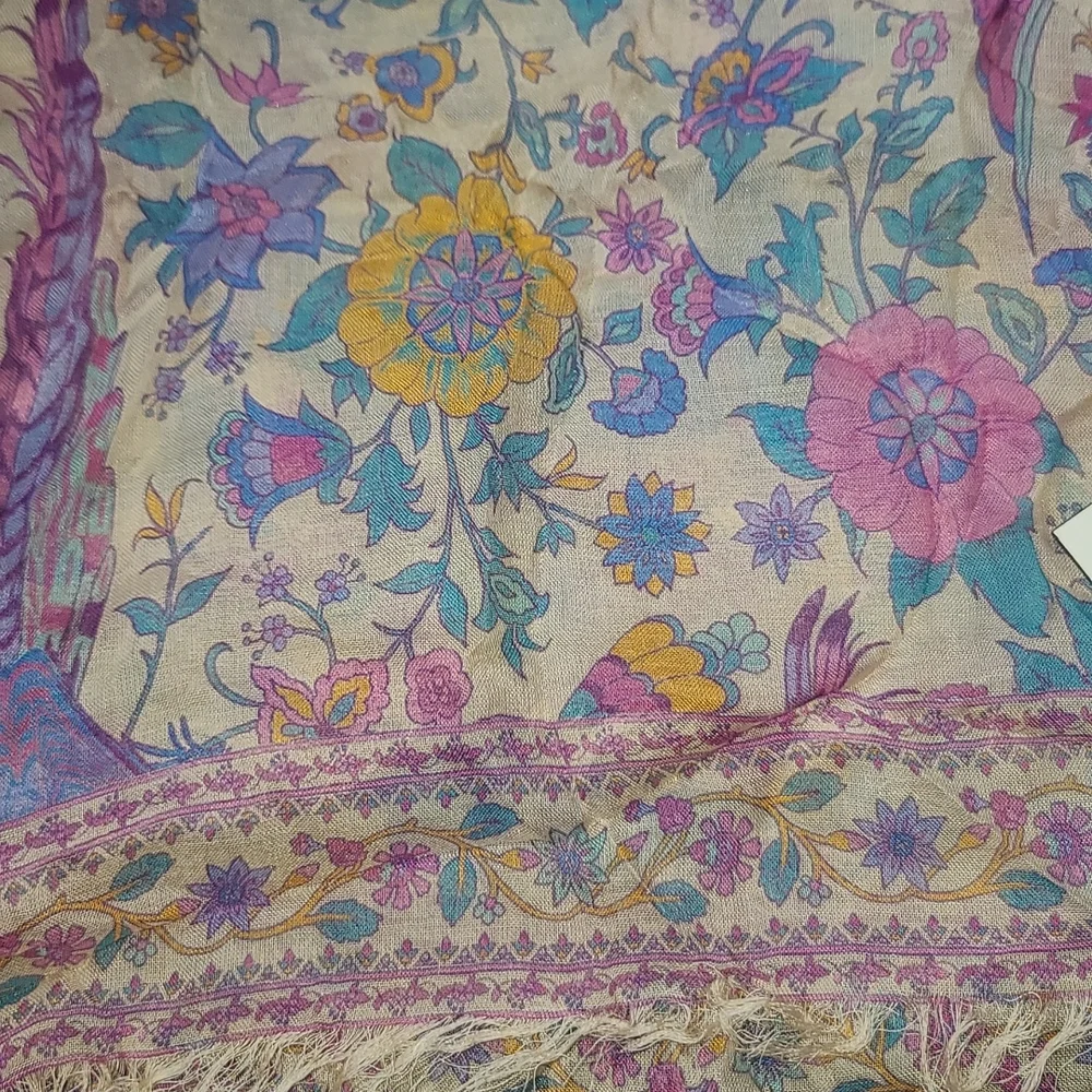 New spell designs lovebird vintage travel scarf love bird chamomile one size os